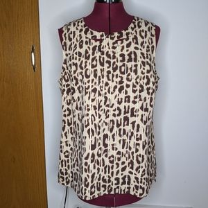 Cabi Ginger leopard print blouse